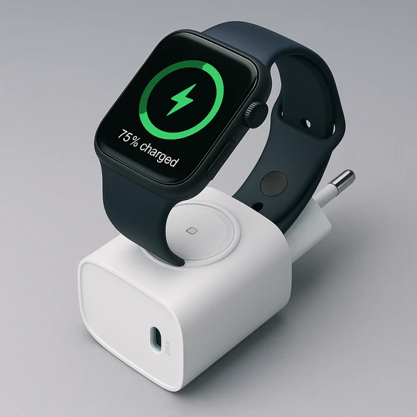 ÜSKÜDAR İLETŞİM  22W  TYPE-C Portlu Hızlı Şarj Adaptörü + Akıllı Saat Şarj Desteği - Resim 7
