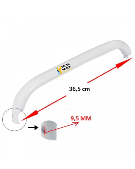 Bosch Uyumlu KSU4331NE Buzdolabı Kapak Kolu - Resim 3