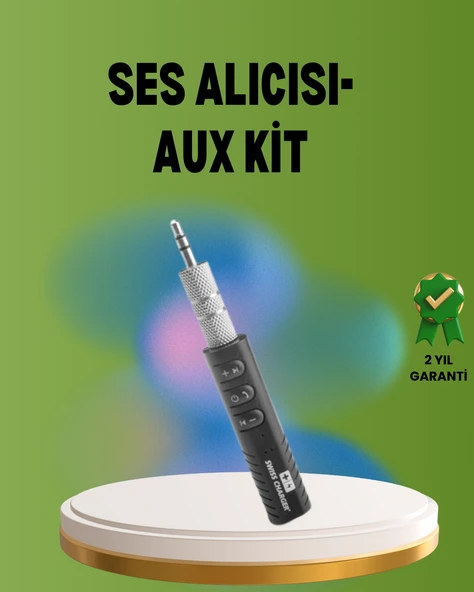 Hızlı Şarjlı Bluetooth Ses Alıcısı – Ev, Araç ve Ofis İçin ürün görseli 1