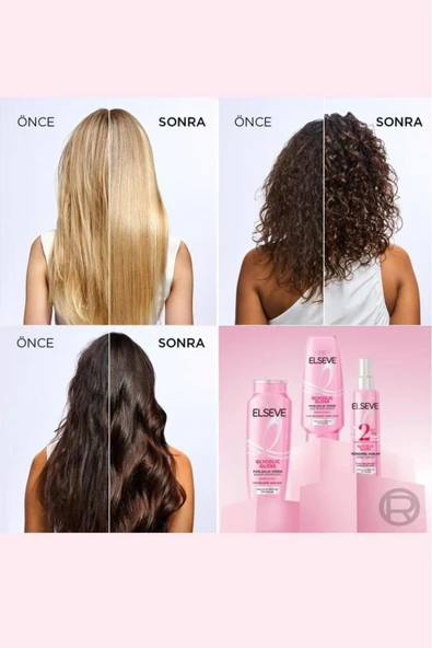 Elseve Glycolic Gloss Mükemmel Parlaklık Veren Saç Bakım Sprey Serumu 150ml - Resim 3