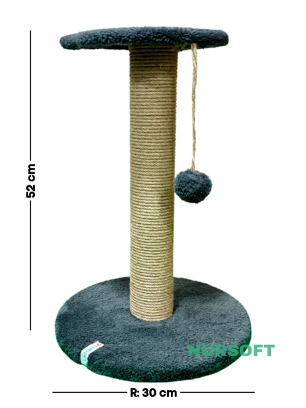 Nursoft Stepli Kedi Orijinal Jüt Halat İp Tırmalama Tahtası - Resim 5