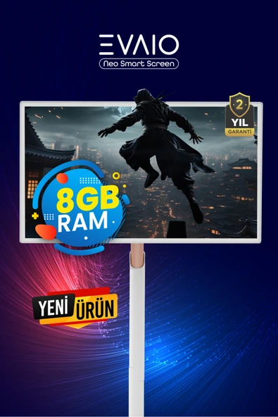 EVAIO Neo 32 inç 80 Ekran FHD Taşınabilir Android Smart LED Ekran - Resim 5
