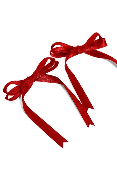 10 Adet Kırmızı Saten Fiyonk Süsleme Küçük Kurdele Seti - 4