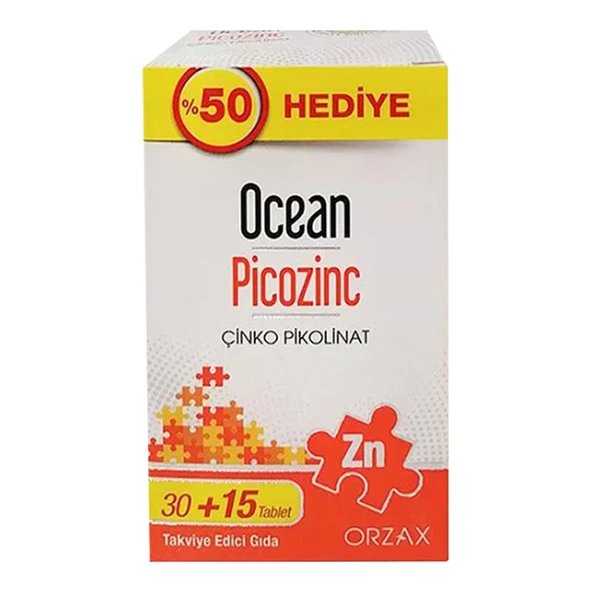 Ocean Picozinc 30 Tablet + 15 Tablet Hediye ürün görseli 1