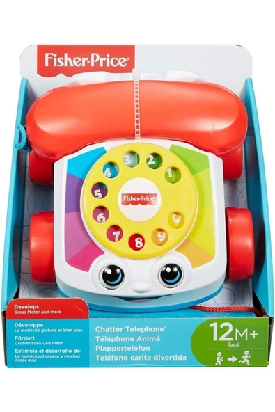 Eğitici Geveze Telefon Sürüklenebilir Çevirmeli Oyun Telefonu - Fgw66 - Resim 5