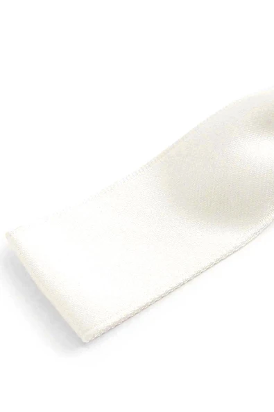 10 Adet Ekru Saten Fiyonk Süsleme Küçük Kurdele Seti - Resim 4