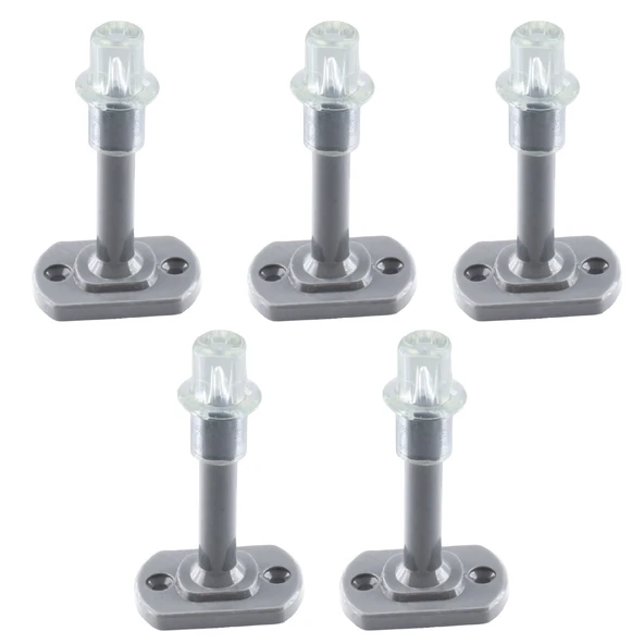 Gri 100 ADET Silikon Kapı Pencere Arkası Vidalı Duvar Koruyucu Tampon Mobilya Stoperi Durdurucu Set - Resim 6