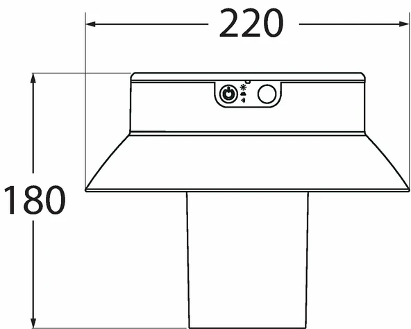 FUMAGALLI FELICE 200 SPIKE SOLAR LED PIR Q1580 4000K OPAL REFLECTOR - Resim 6