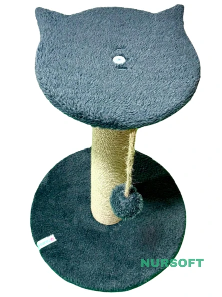 Nursoft Stepli Kedi Orijinal Jüt Halat İp Tırmalama Tahtası - Resim 2