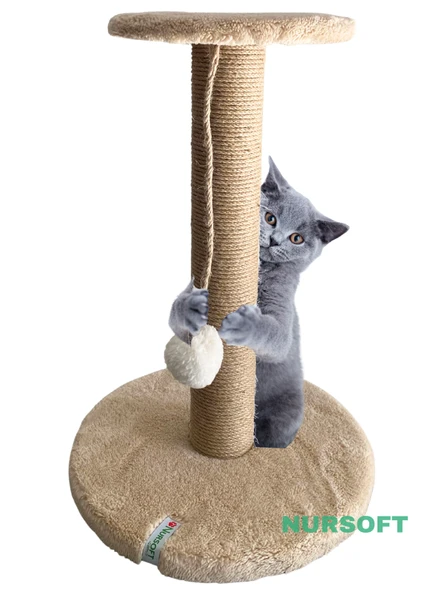 Nursoft Stepli Kedi Orijinal Jüt Halat İp Tırmalama Tahtası - 1