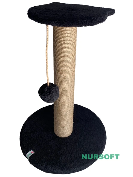 Nursoft Stepli Kedi Orijinal Jüt Halat İp Tırmalama Tahtası - Resim 2