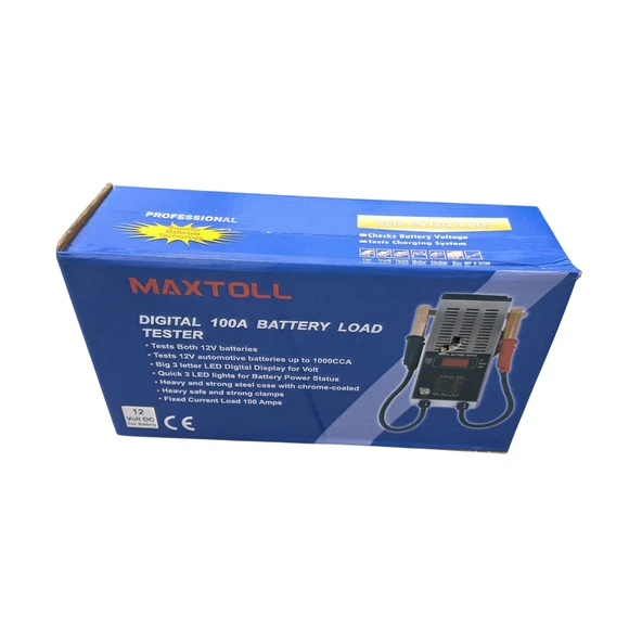 MAXTOOL AKÜ TEST CİHAZI DİJİTAL 12 V - 3