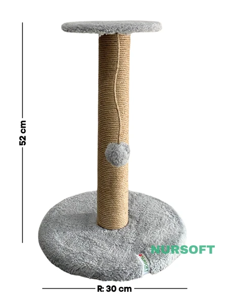 Nursoft Stepli Kedi Orijinal Jüt Halat İp Tırmalama Tahtası - Resim 4