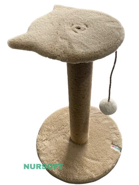 Nursoft Stepli Kedi Orijinal Jüt Halat İp Tırmalama Tahtası - 4