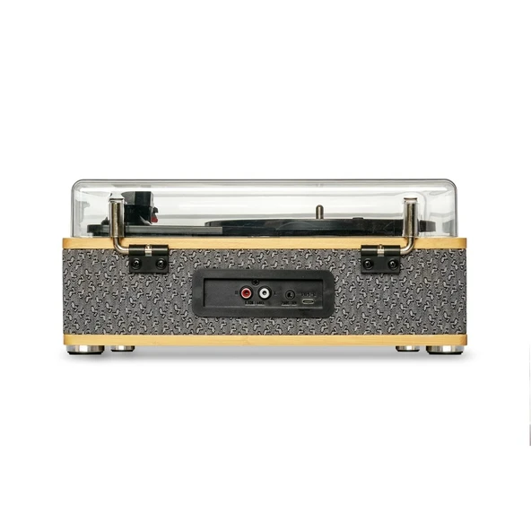 Fomix FM-109 Gri Hoparlörlü Bluetoothlu Pikap Plak Çalar - 8