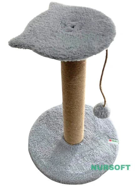 Nursoft Stepli Kedi Orijinal Jüt Halat İp Tırmalama Tahtası - Resim 5