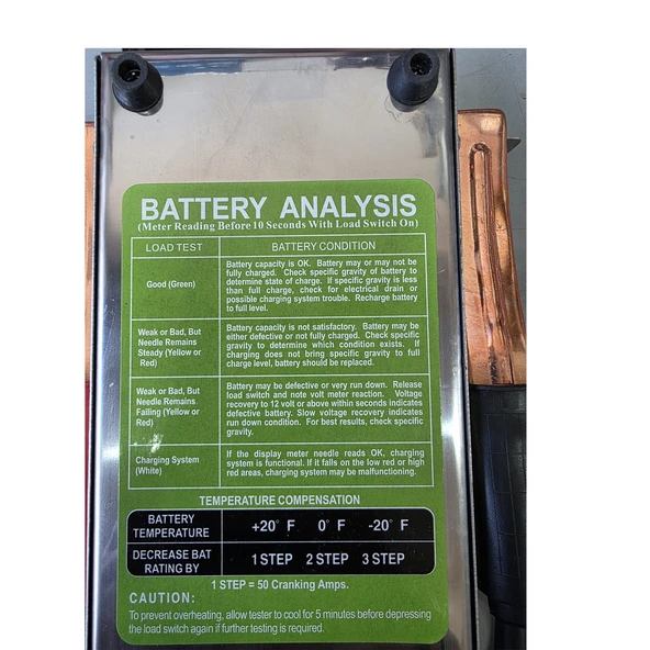 MAXTOOL AKÜ TEST CİHAZI DİJİTAL 12 V - 2