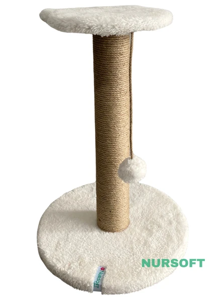 Nursoft Stepli Kedi Orijinal Jüt Halat İp Tırmalama Tahtası - Resim 3