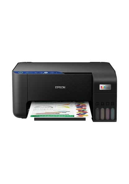 Epson EcoTank L3252 Wi-Fi + Tarayıcı + Fotokopi Renkli Çok Fonksiyonlu Tanklı Mürekkep Püskürtmeli Yazıcı