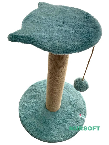 Nursoft Stepli Kedi Orijinal Jüt Halat İp Tırmalama Tahtası - Resim 2