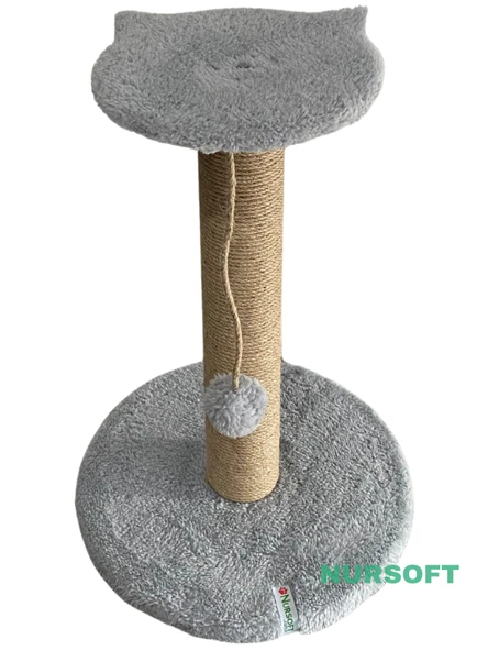 Nursoft Stepli Kedi Orijinal Jüt Halat İp Tırmalama Tahtası - Resim 2