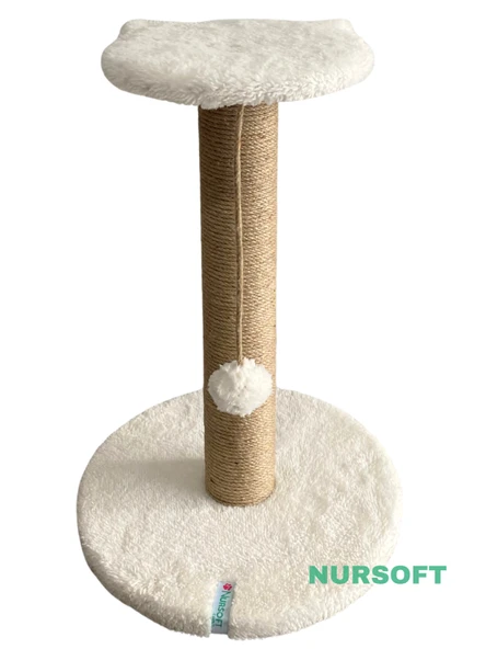Nursoft Stepli Kedi Orijinal Jüt Halat İp Tırmalama Tahtası - Resim 2