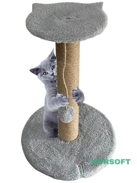 Nursoft Stepli Kedi Orijinal Jüt Halat İp Tırmalama Tahtası ürün görseli