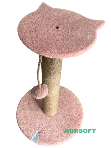 Nursoft Stepli Kedi Orijinal Jüt Halat İp Tırmalama Tahtası - Resim 3