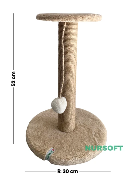 Nursoft Stepli Kedi Orijinal Jüt Halat İp Tırmalama Tahtası - 5