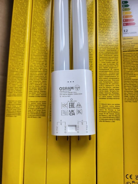 Osram Dulux Led L24 Hf 12w 830 2g11 Duylu 4 Pinli Ampul (50 ADET) - Resim 2