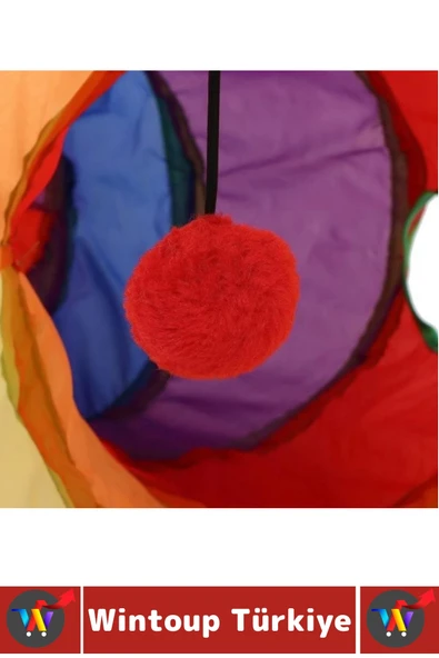 Premium Kedi Köpek Eğlenceli Oyuncak Sağlıklı Kokusuz Bağımsız Oyun Evcil Hayvan Tüneli 115 X 25 Cm - Resim 5