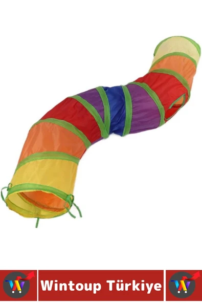 Premium Kedi Köpek Eğlenceli Oyuncak Sağlıklı Kokusuz Bağımsız Oyun Evcil Hayvan Tüneli 115 X 25 Cm - Resim 3