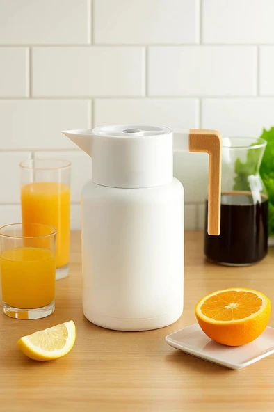 Bambum Yasuo - Çelik Termos Beyaz 2.0L ürün görseli