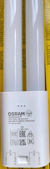 Osram Dulux Led L24 Hf 12w 830 2g11 Duylu 4 Pinli Ampul (20 ADET) ürün görseli