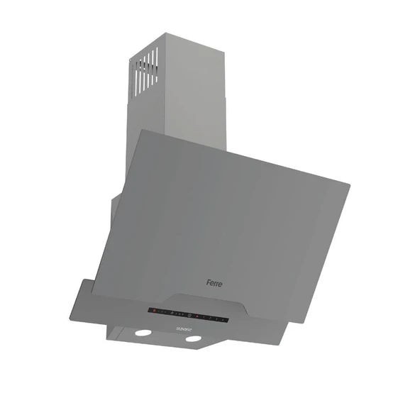 Ferre FLOWART-SILENTART Serisi Gri Set (CS208-FA + QBL63CPR +D065-SA ) - Emaye Izgara / Kademeli Musluk - Resim 6