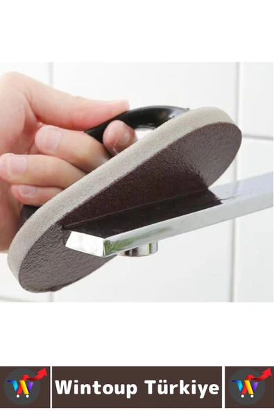 Ergonomik Mutfak Tencere Tava Zorlu Kirleri Sökücü Banyo Fayans Temizleyici Saplı Bulaşık Süngeri - Resim 3