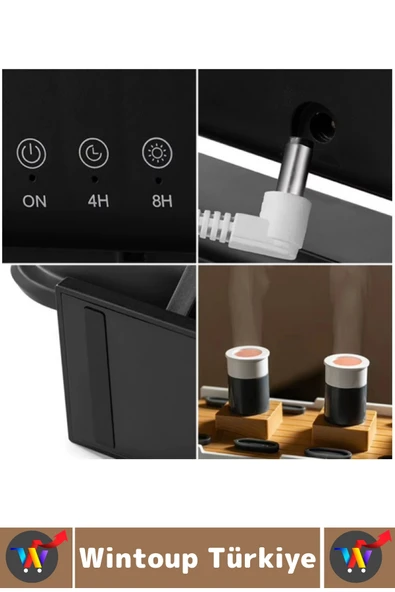 Premium RGB Aydınlatma Uzaktan Kumandalı Titanik Gemi Tasarım Gece Lambası Şık Oda Hava Nemlendirici - 4