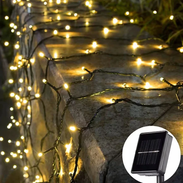 Periboia Solar Siyah Kablo Bahçe Aydınlatması