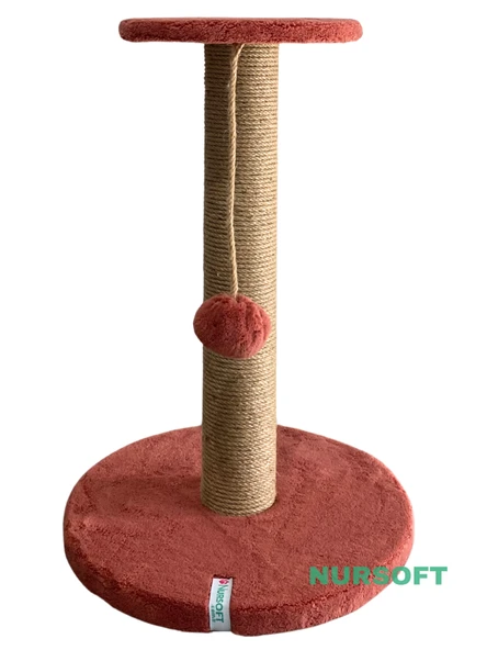 Nursoft Stepli Kedi Orijinal Jüt Halat İp Tırmalama Tahtası - Resim 3