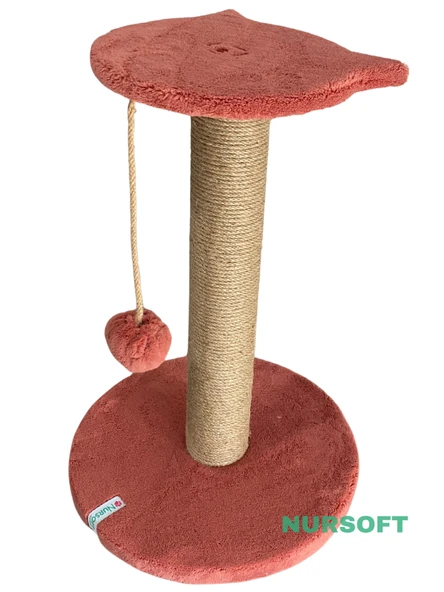 Nursoft Stepli Kedi Orijinal Jüt Halat İp Tırmalama Tahtası - Resim 2