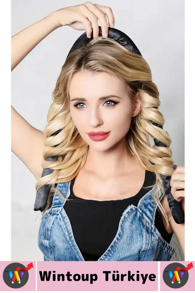 Yüksek Kalite Saç Yıpratmaz Elektriklendirmez Alet Gerektirmez Isısız Saç Şekillendirme Seti Bigudi - 3