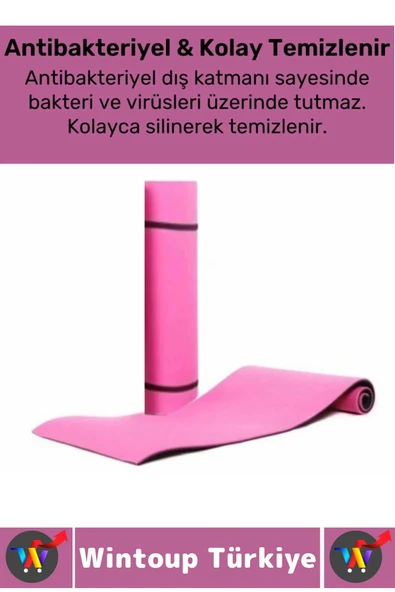 Taşıma Askılı Konforlu Su Geçirmez Kaymaz Pilates Aerobik Fitness Çadır Zemin Yer Minderi Kamp Matı - 5