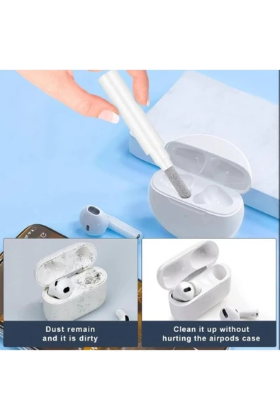 Özel Seri Kulaklık Temizleyici Kiti Dayanıklı Yumuşak Fırçalı Temizlik Kalemi - Resim 4