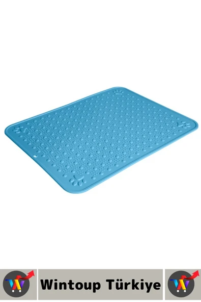 Evcil Hayvan Pet Kaymaz Yıkanabilir Kolay Temizlenir Yatak Tuvalet Önü Mama Kabı Altı Kedi Paspası - Resim 7