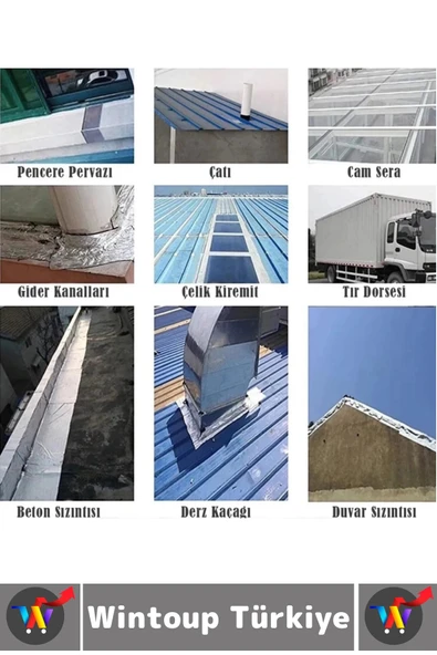 Ultra Güçlü Su Geçirmez Isıya Dayanıklı Alüminyum İzolasyon Tamirat 72 Mm X 2 Metre Çamur Bant 5 Adt - 3