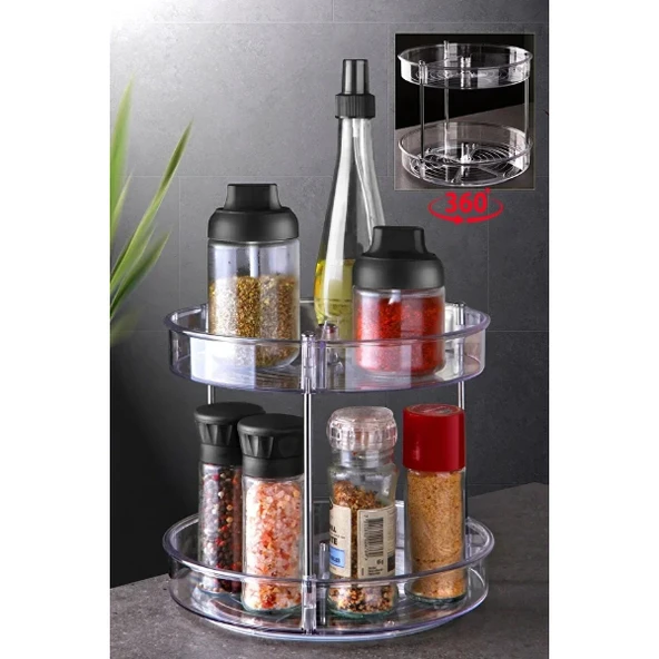 Periboia Çok Amaçlı Dönebilen 2 Katlı Organizer