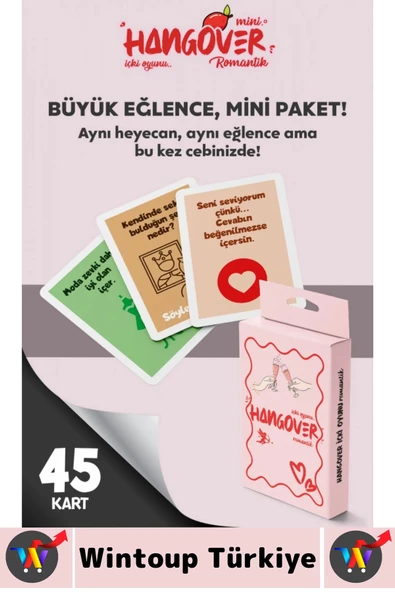 Eğlenceli Arkadaş Parti Özel Gün Sevgililer Günü Çift Cesur Oyun Hangover Mini İçki Oyunu-Romantik - Resim 2