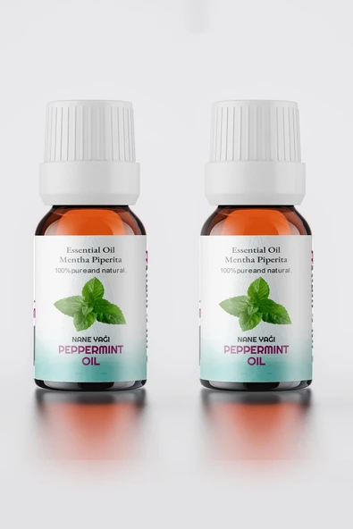 Nane Uçucu Yağı % 100 Saf 2li Set ( Peppermint Essential Oil ) 2x10 ml
