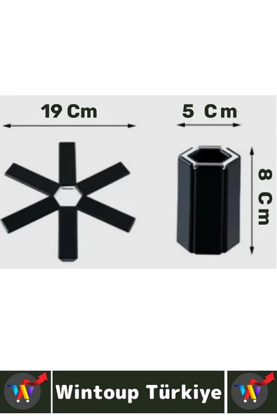 Yüksek Isıya Dayanıklı Kaymaz Yapışmaz Tencere Tava Masa Tezgaha Zarar Vermez Katlanabilir Nihale - Resim 6