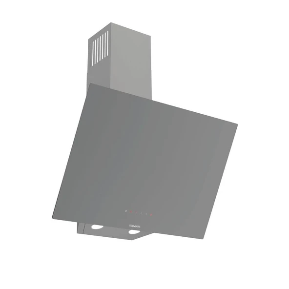 Ferre FLOWART-SILENTART Serisi Gri Set (SC408-WFA + QBL63CPR +D079-SA ) - Döküm Izgara / 65 cm Ocak - Resim 6